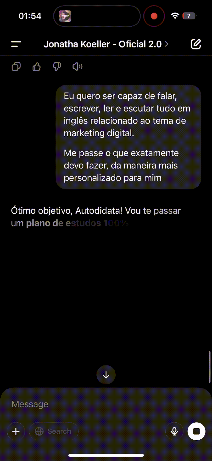 Melhorar sua fala, escrita, escuta e leitura de um jeito personalizado